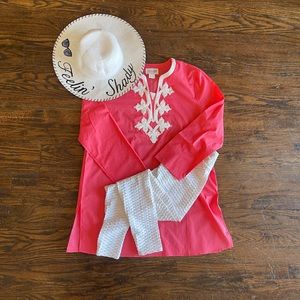 NWT - NVELOP 🌞 tunic/swim cover Blocks 95% UVA & UVB, lovely salmon pink color